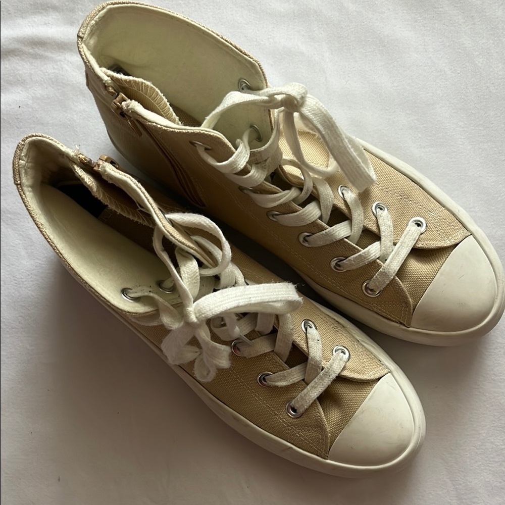 Sincerely Jules Cream High-Top Sneakers
